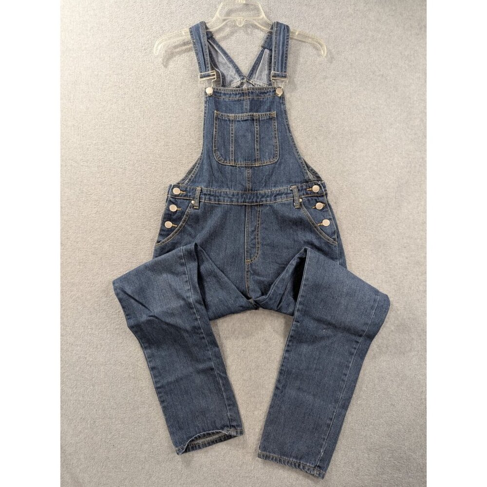 Love Moda Bib Overalls Womens Size S Blue Denim Straight Leg Casual  Country 90s